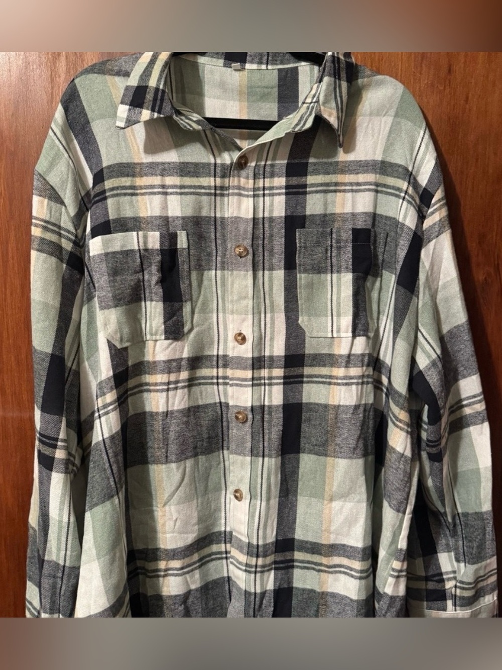 Women’s Plus Size Plaid Button-Up Shirt - Size 5X